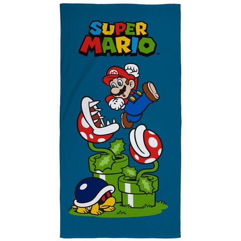 Drap De Plage - Nintendo  Mario - Bleu